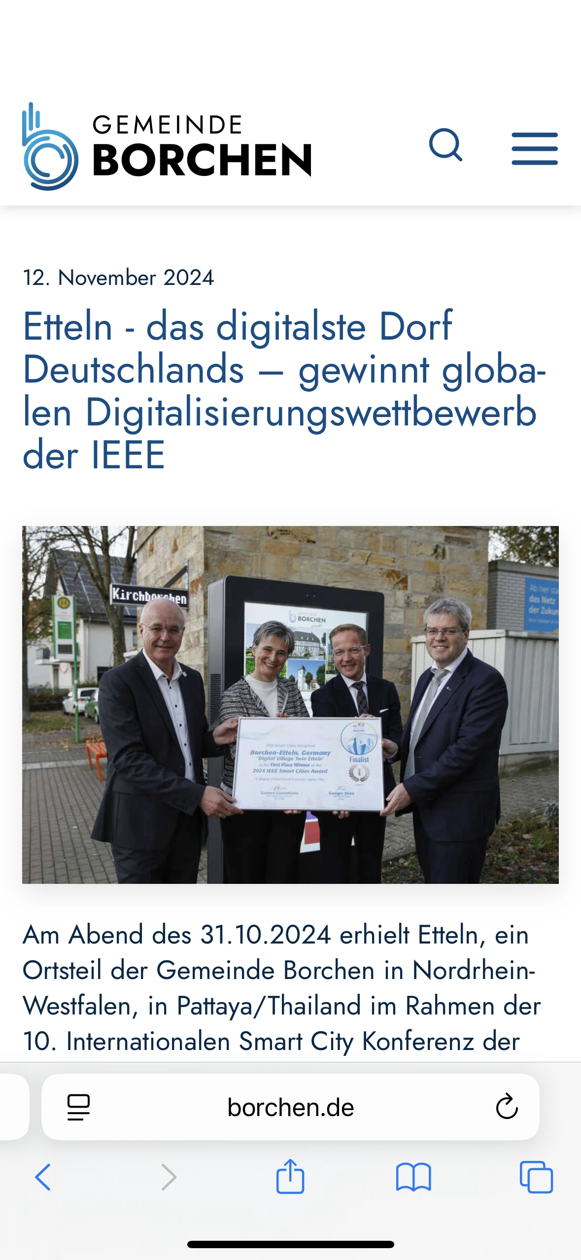 Detailansicht der besonderen Leitungals Screenshot