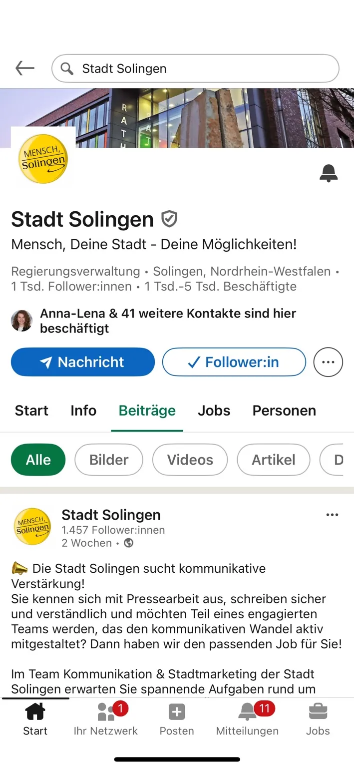 Detailansicht der besonderen Leitungals Screenshot