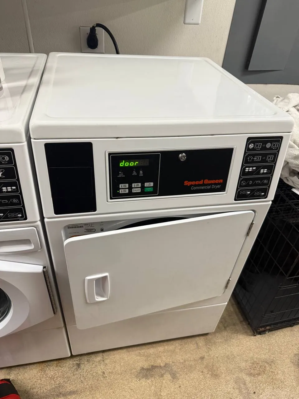 Speed Queen commercial heavy duty dryer with digital display