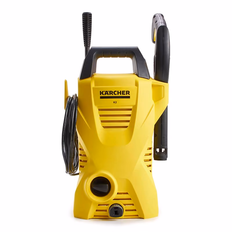Kärcher pressure washer on white background — large appliance product photography Auckland