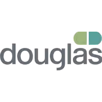 Douglas logo with stylized green pills icon.