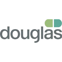 Douglas logo with stylized green pills icon.