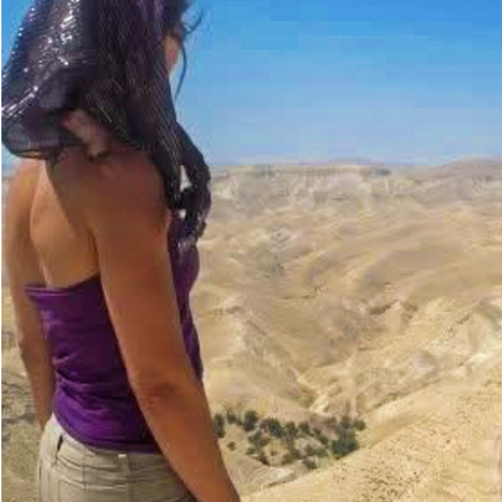 image of a serene community meditation session in a church garden