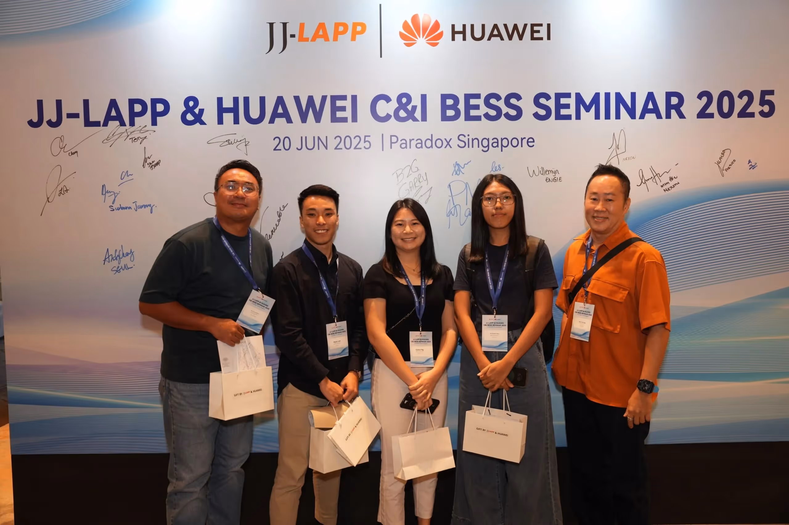 Rezeca Renewables team at the JJ-Lapp and Huawei battery energy storage seminar