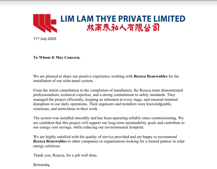 recommendation letter for Rezeca