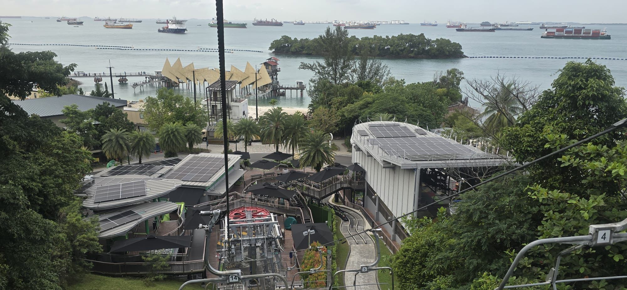 Rezeca Renewables commercial solar installation for Skyline Luge Singapore, Sentosa