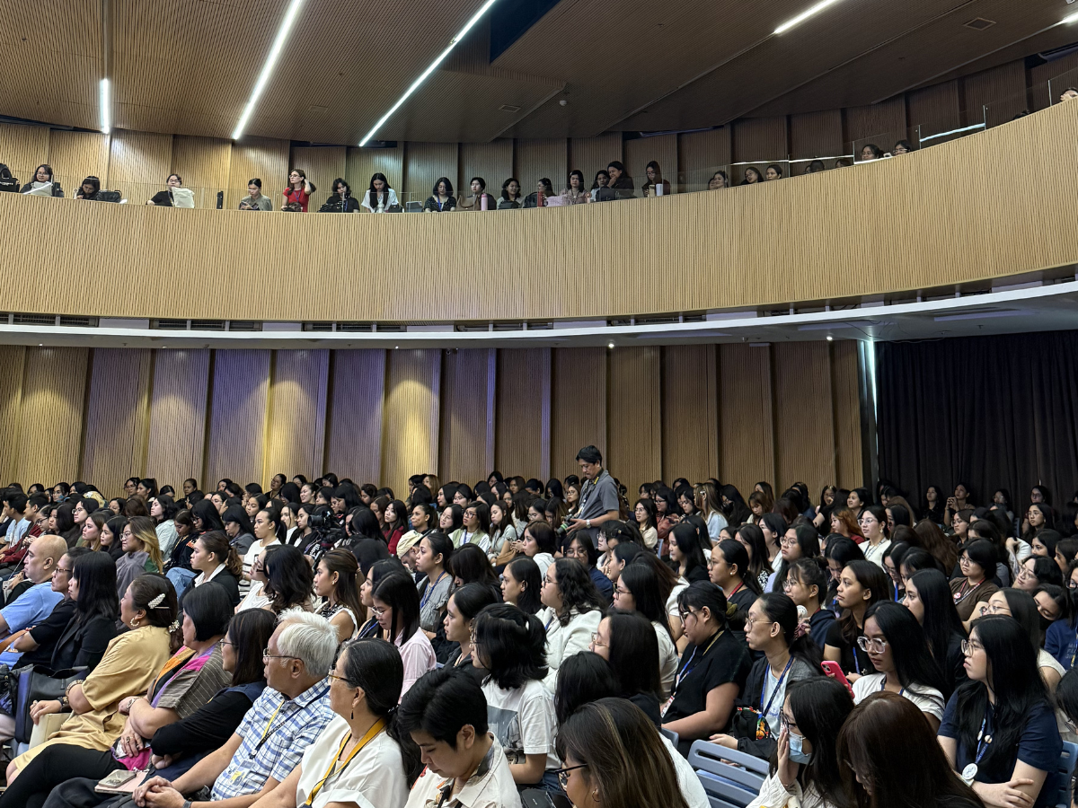 Over 300 girls and faculty members from Miriam College joined the talk