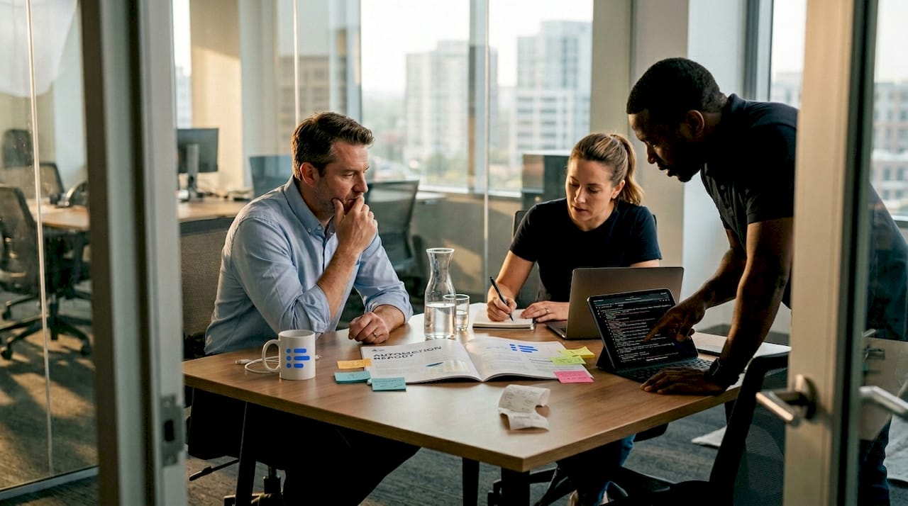 Team reviews automation errors collaboratively