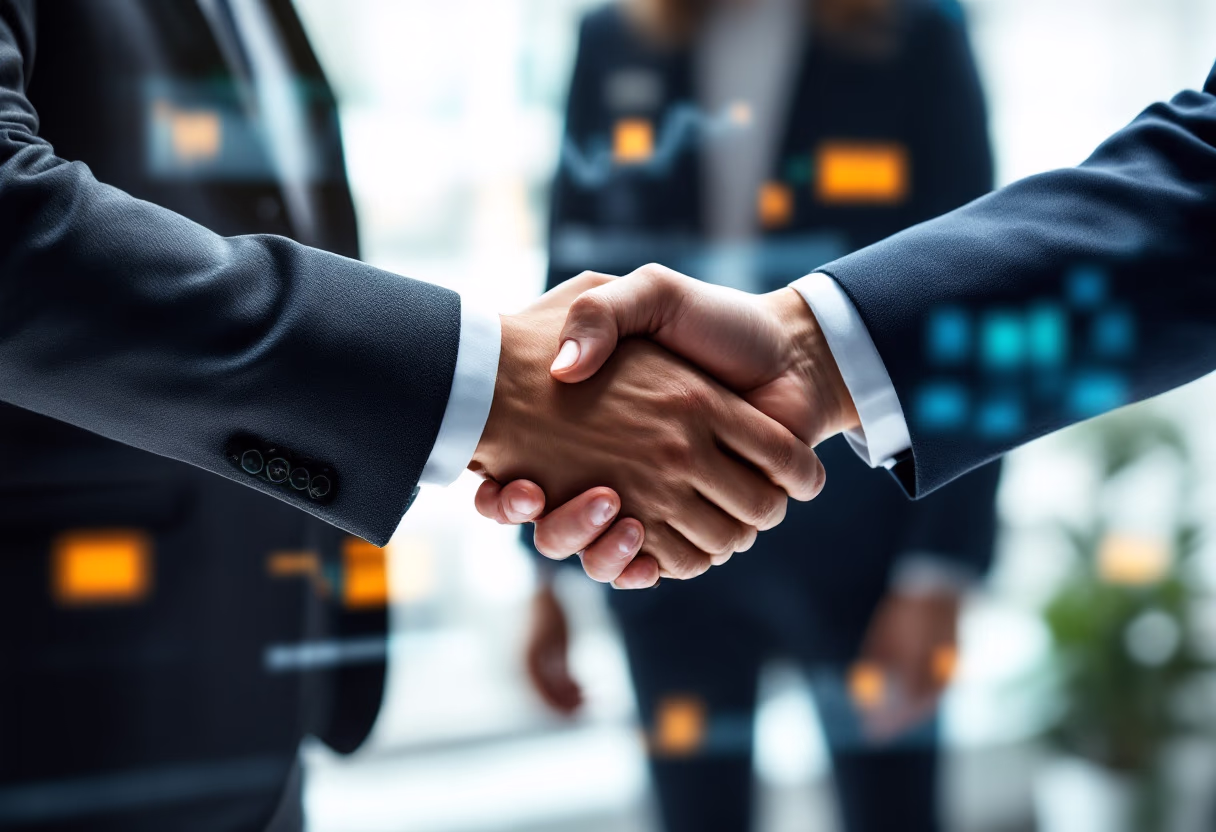 background image of handshake (for a financial advisor)