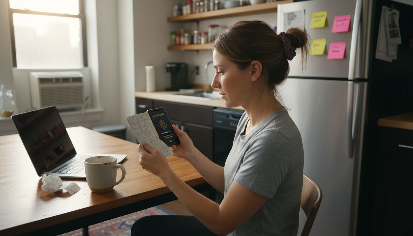 Scanning passport for online verification