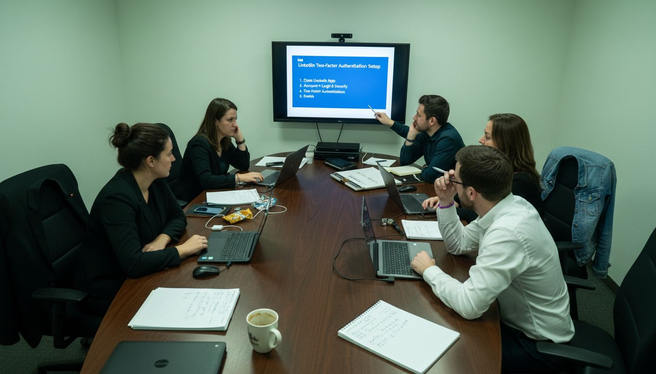 Team learns about LinkedIn two-factor authentication