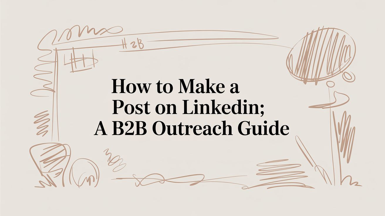 How to Make a Post on LinkedIn: A B2B Outreach Guide