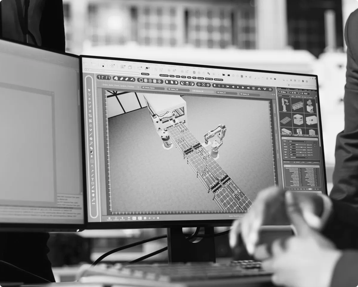 CAD-Konstruktion im Maschinenbau am Bildschirmarbeitsplatz