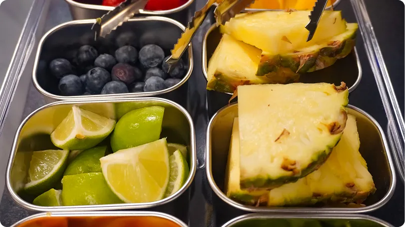 Frische Früchte und Garnituren für Cocktails bei Events von Go Cocktails