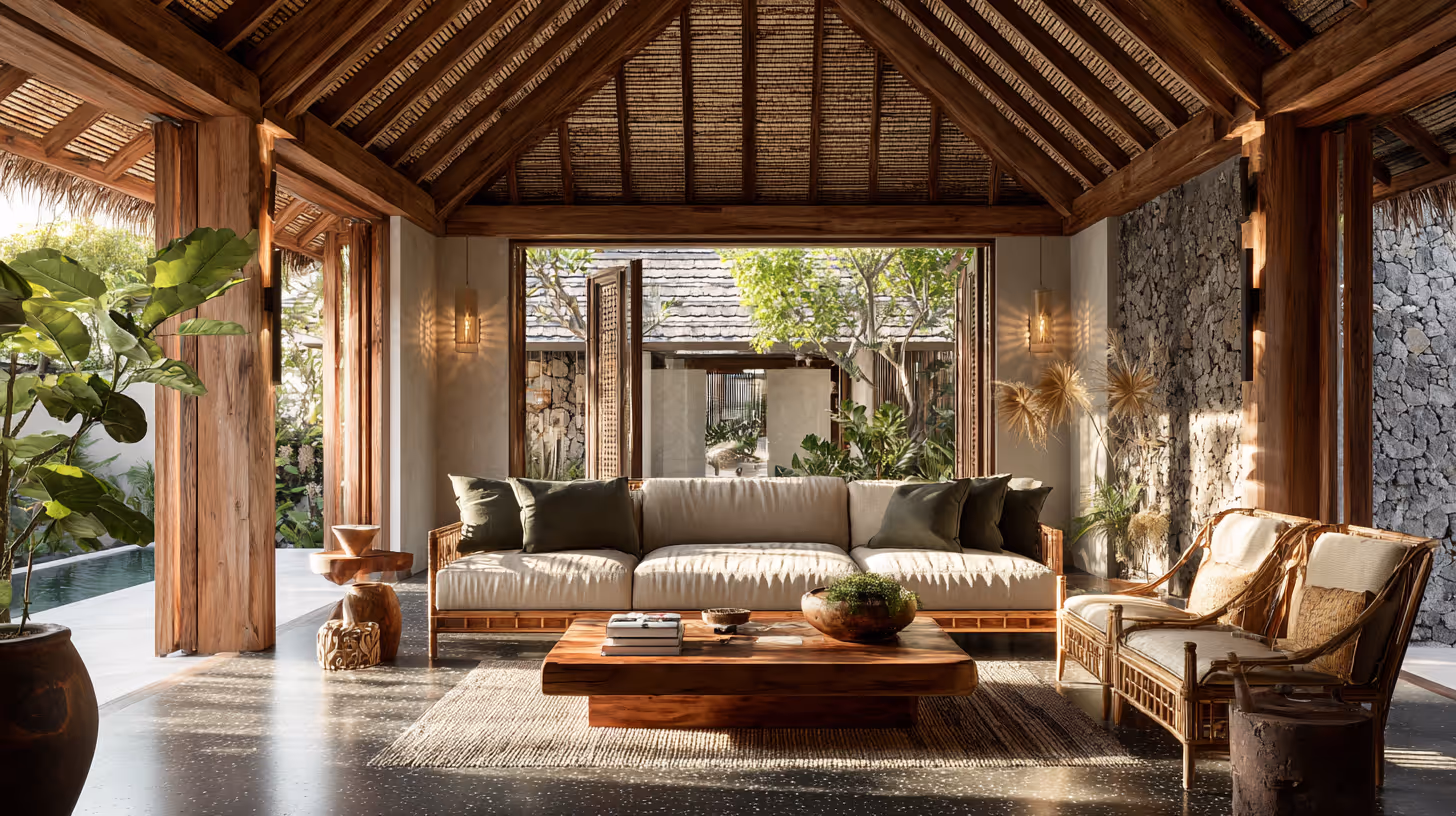 Bali villa real estate investment lounge