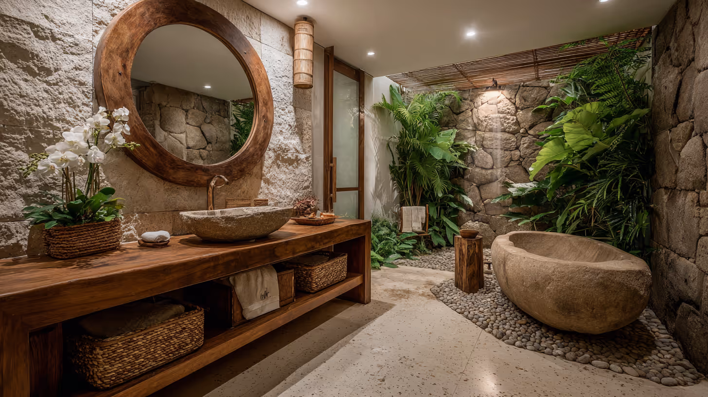 Bali luxury villa design bathroom