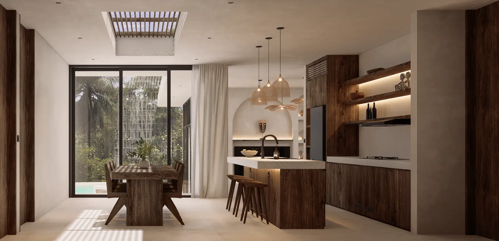 Genesis Balangan Villa · cuisine et salle à manger