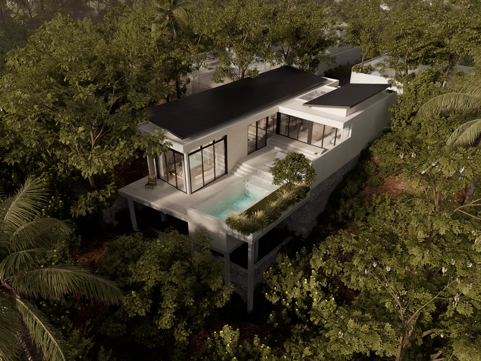 Genesis Balangan Villa · vue aérienne du projet à Balangan, Genesis Bali