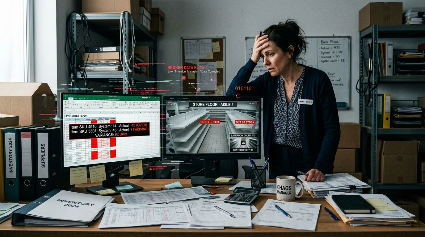 Inventory POS System Disconnected Stock Management