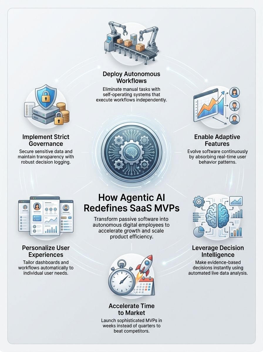 How Agentic AI Redefines The Future Of SaaS MVP Innovation