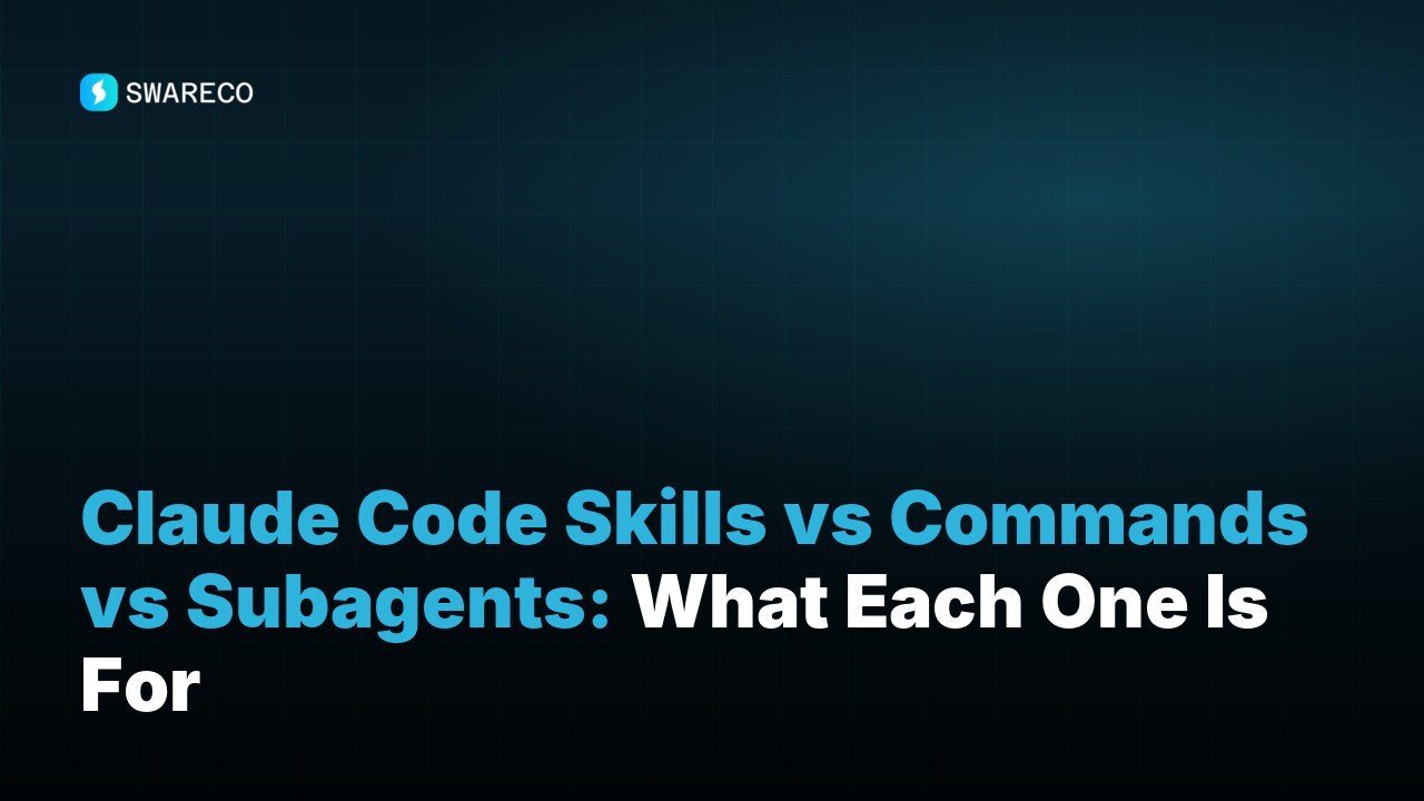 Claude Code Skills vs Commands vs Subagents: What Each One Is For