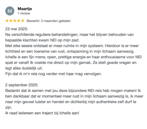 NEI therapie ervaringen