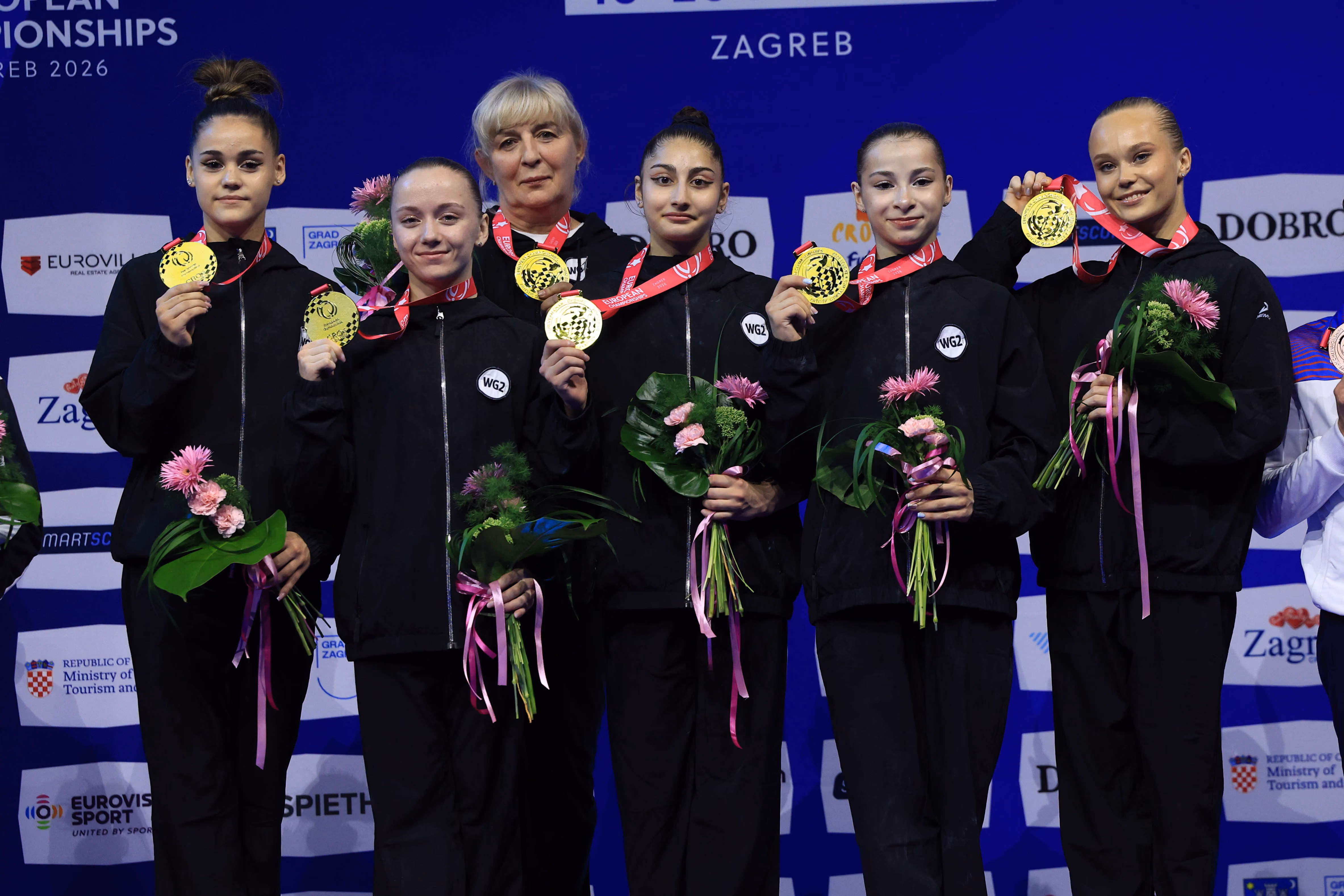 Das deutsche Team im Mannschaftsfinale der Europameisterschaft in Zagreb