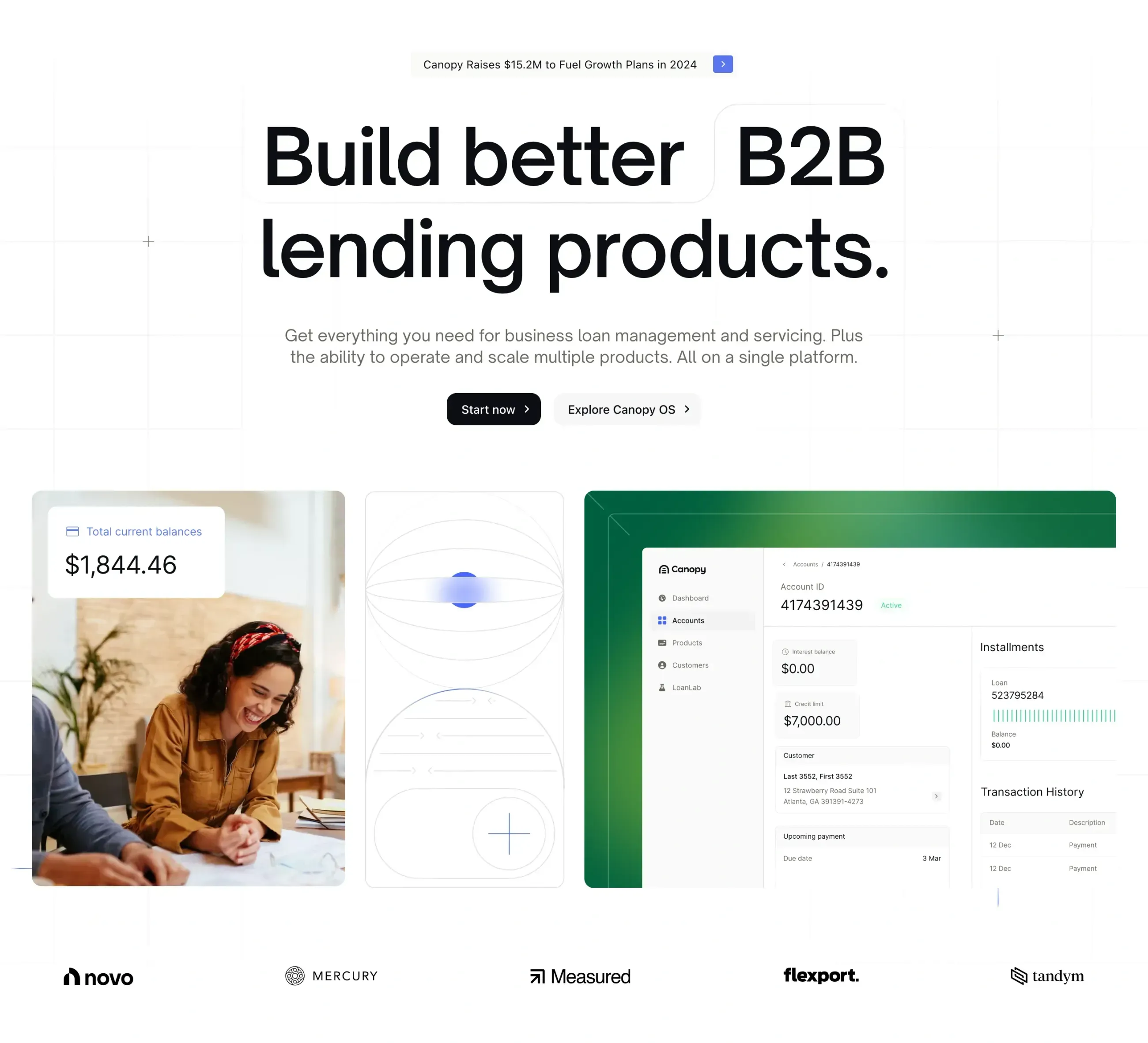 Canopy Home Page Section Hero