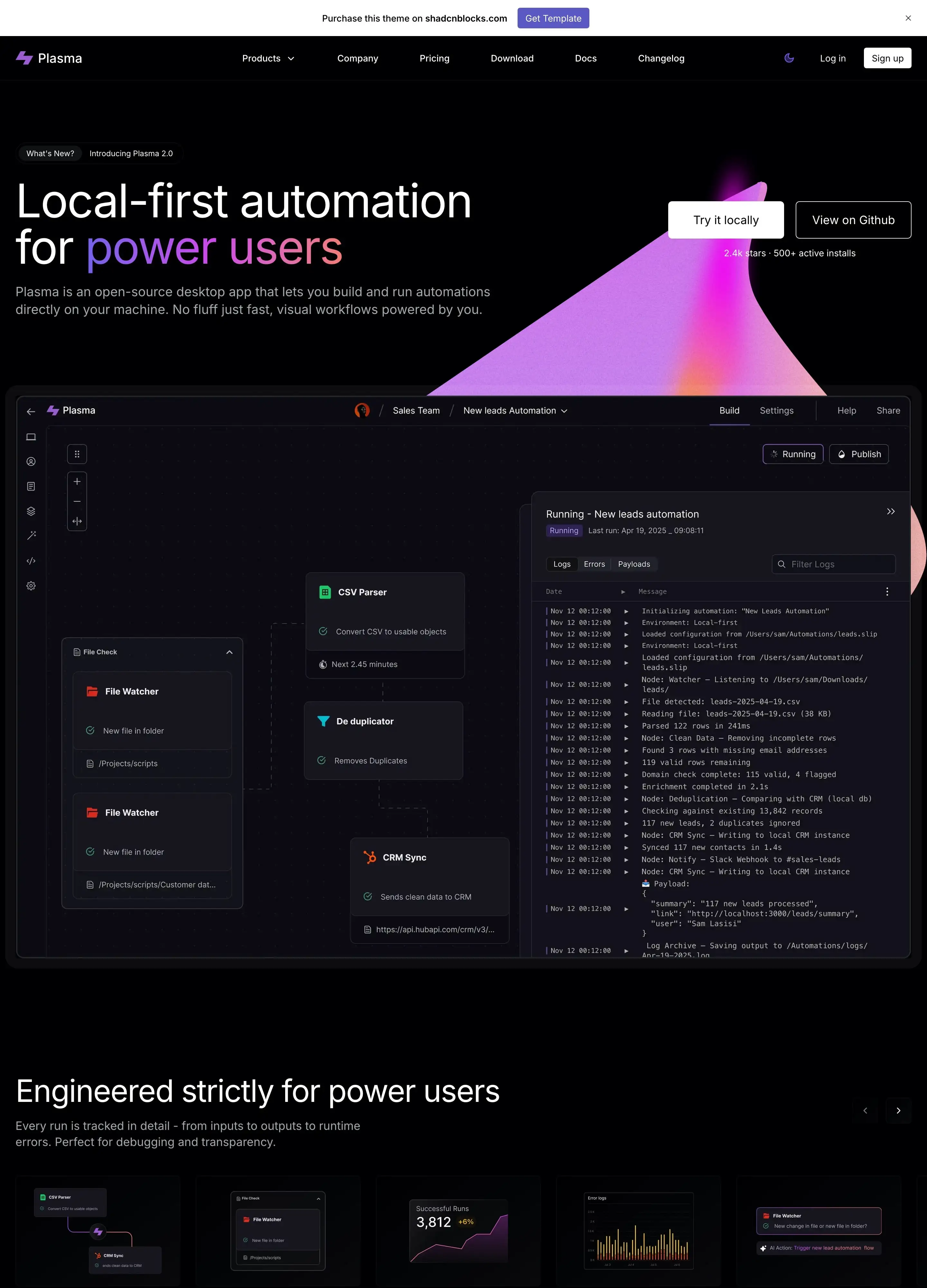 Plasma - Developer SaaS/app template Next.js & Astro