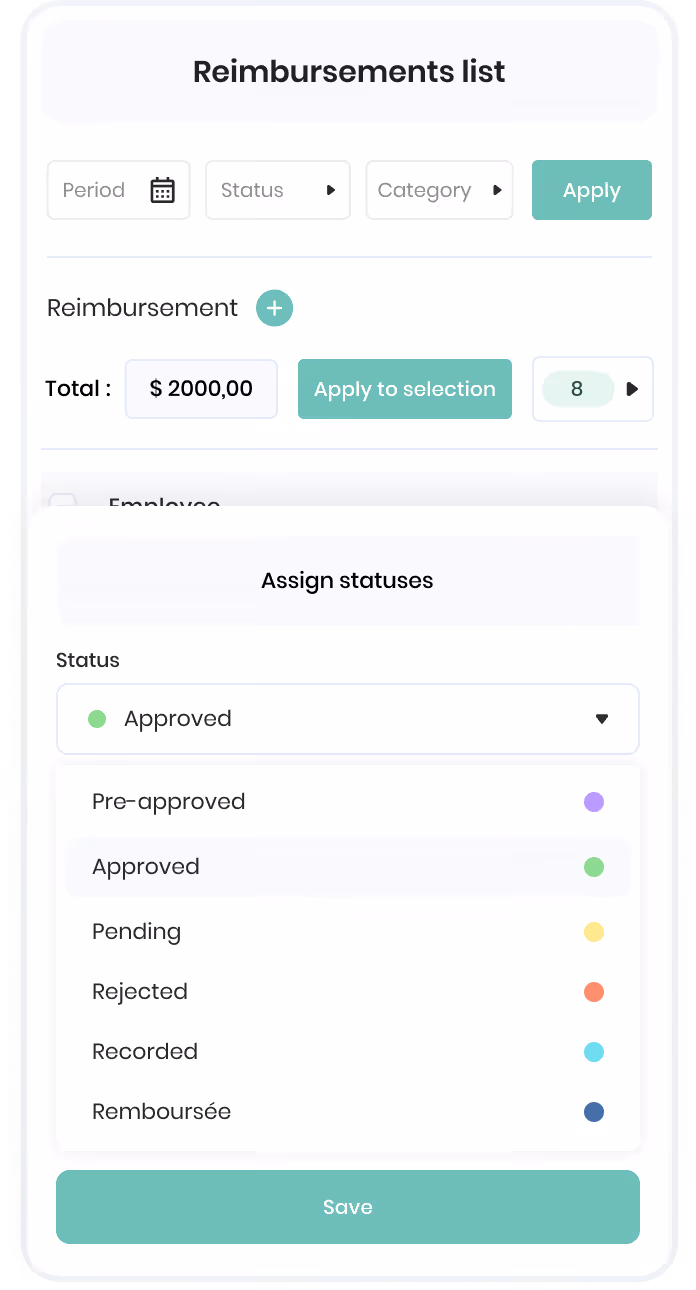 Formulaire d'emploi et salaire avec champs pour titre, salaire annuel, période, type d'emploi, heures par semaine et informations additionnelles.