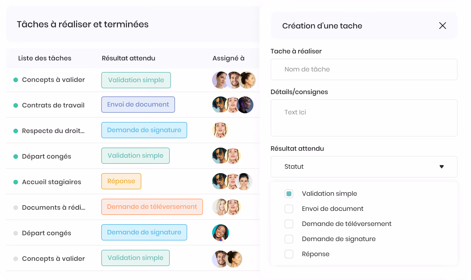 Formulaire de gestion des vacances avec sections pour jours de maladie payés, absences annuelles, vacances annuelles, nombre d'heures par jour, et date de renouvellement annuel.