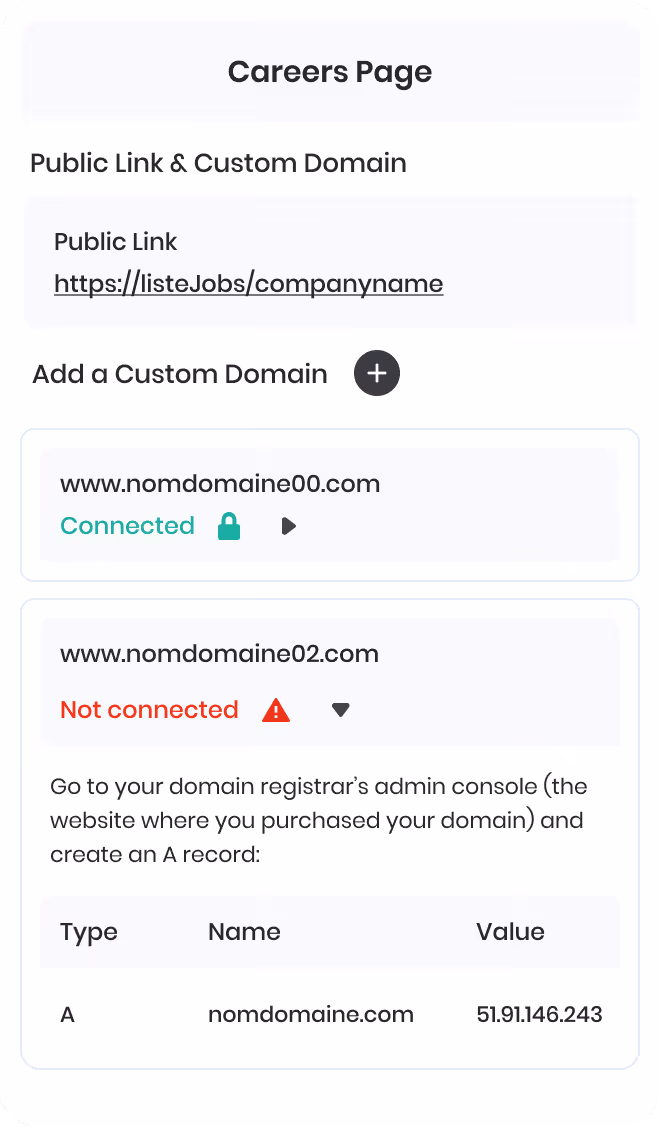Interface de gestion de documents avec dossiers et fichiers listés, affichant les tailles et dates de modification en français.