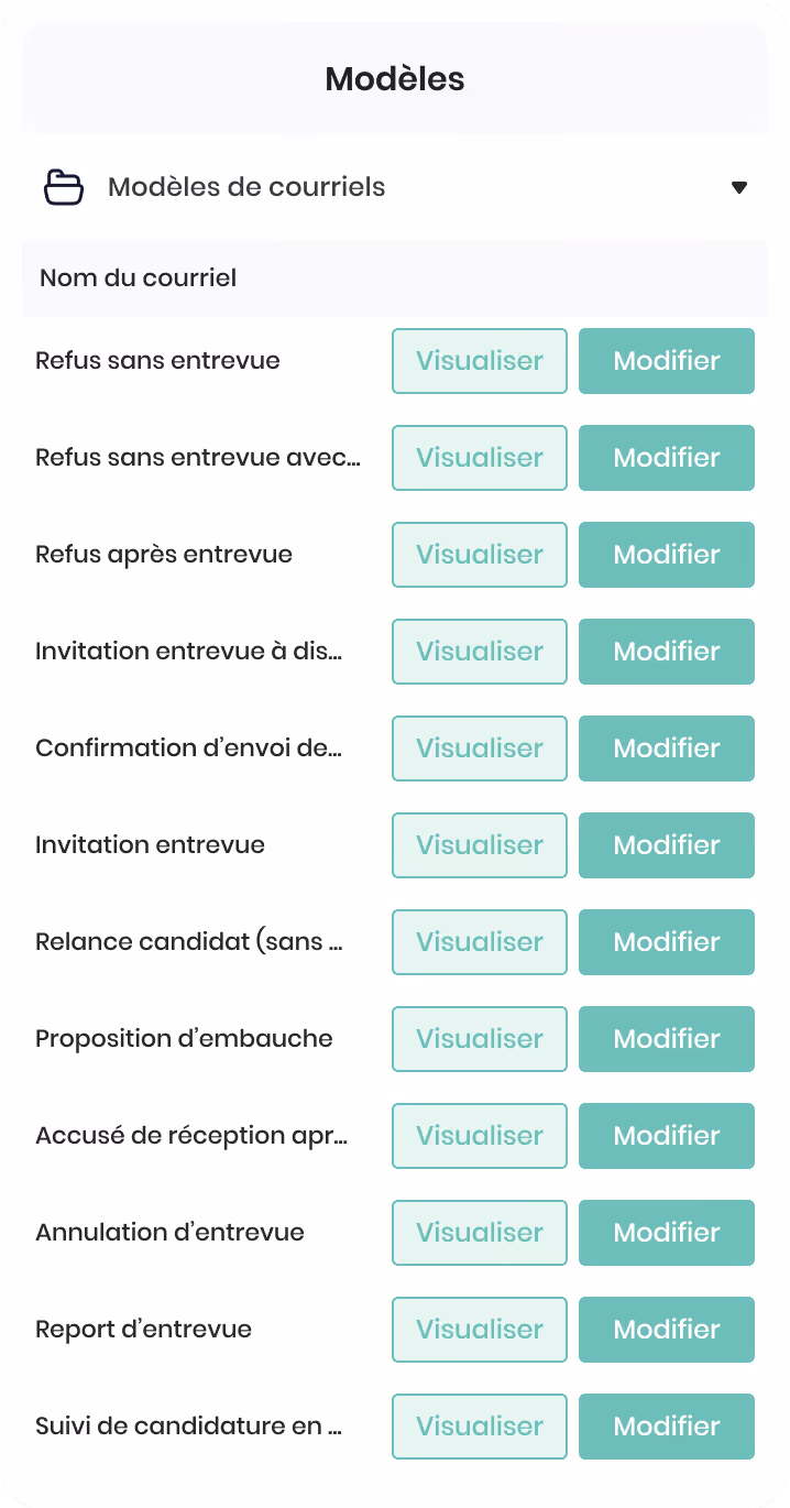 Tableau de matériel assigné listant marque, désignation et statut, incluant écrans, smartphones et PC portables avec statuts assigné, perdu/volé, réservé et libre.