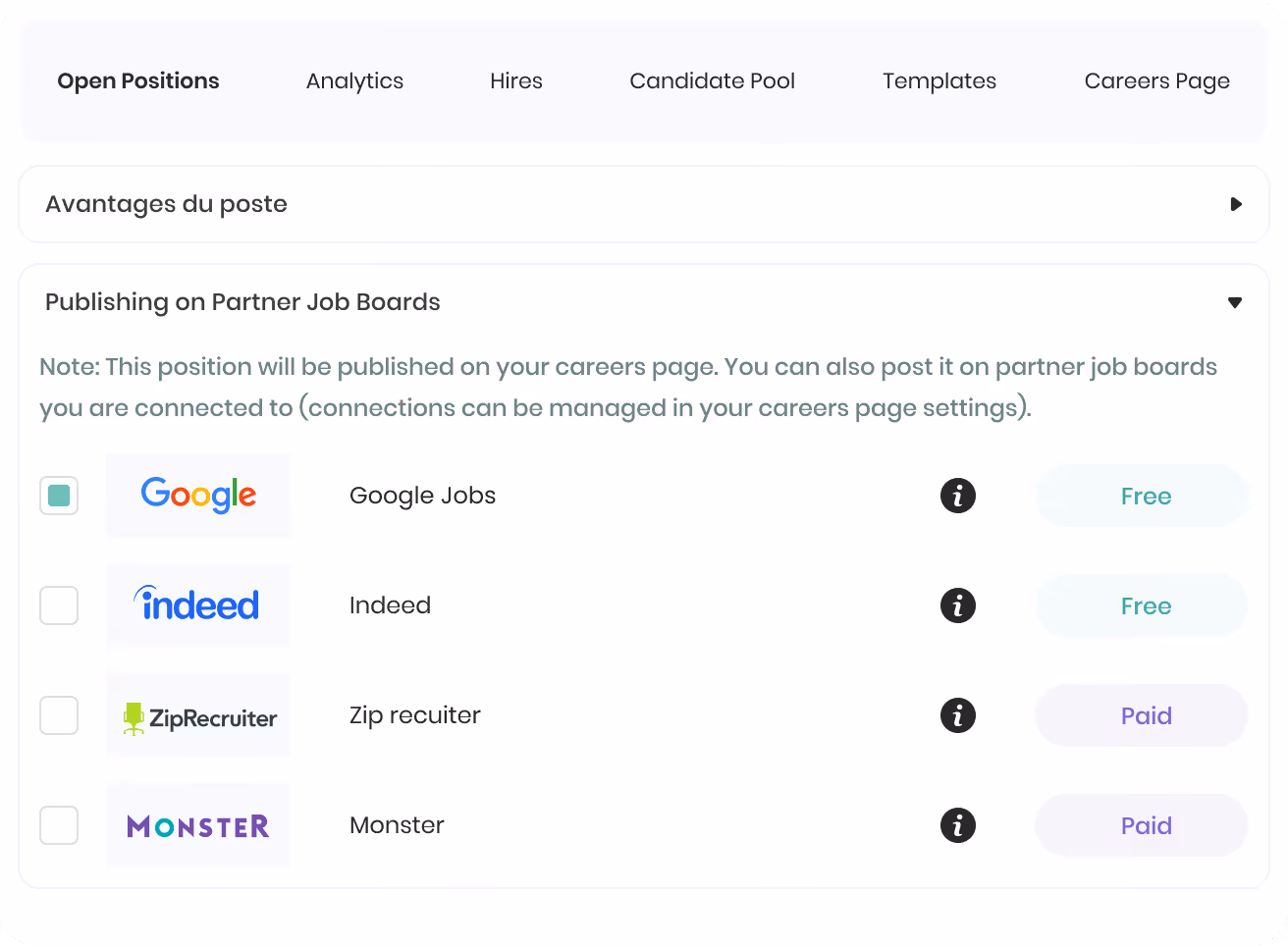 Tableau de formations avec noms d'employés, types de formation, catégories, dates, coûts totaux et admissibilité, interface en français.
