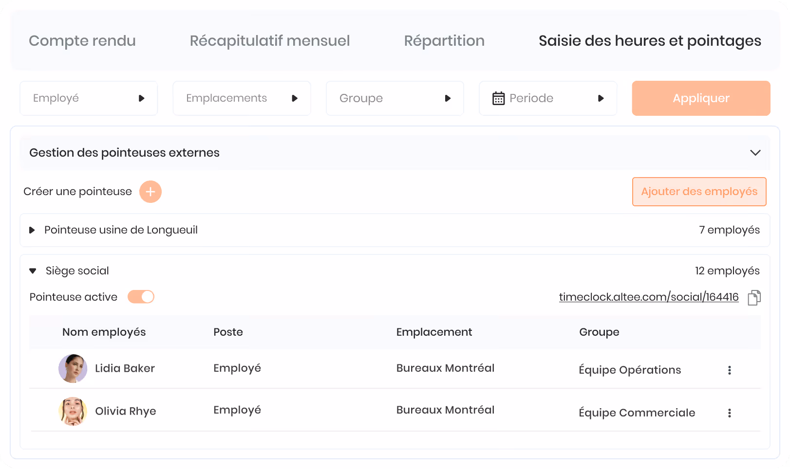 Formulaire de gestion des vacances avec sections pour jours de maladie payés, absences annuelles, vacances annuelles, nombre d'heures par jour, et date de renouvellement annuel.