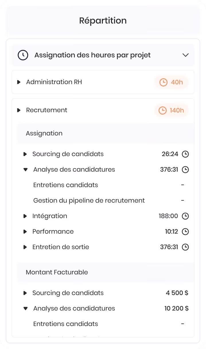 Interface de gestion de documents avec dossiers et fichiers listés, affichant les tailles et dates de modification en français.