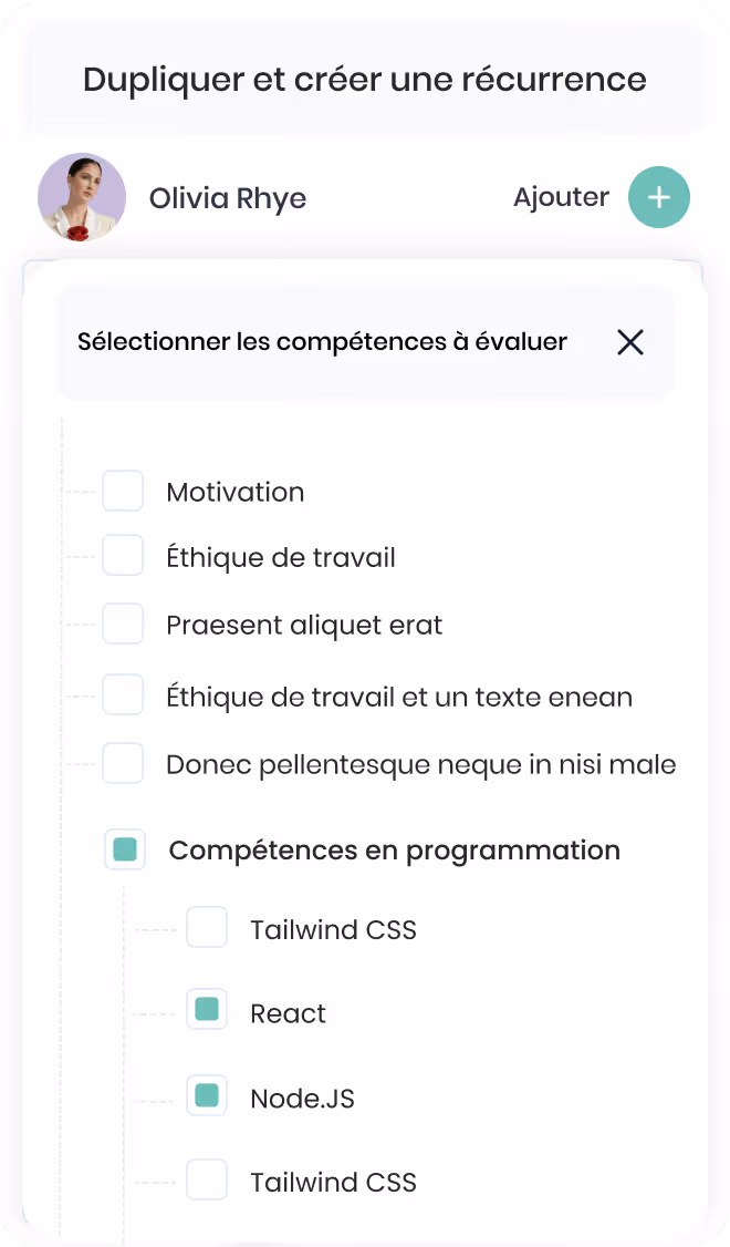 Formulaire d'emploi et salaire avec champs pour titre, salaire annuel, période, type d'emploi, heures par semaine et informations additionnelles.
