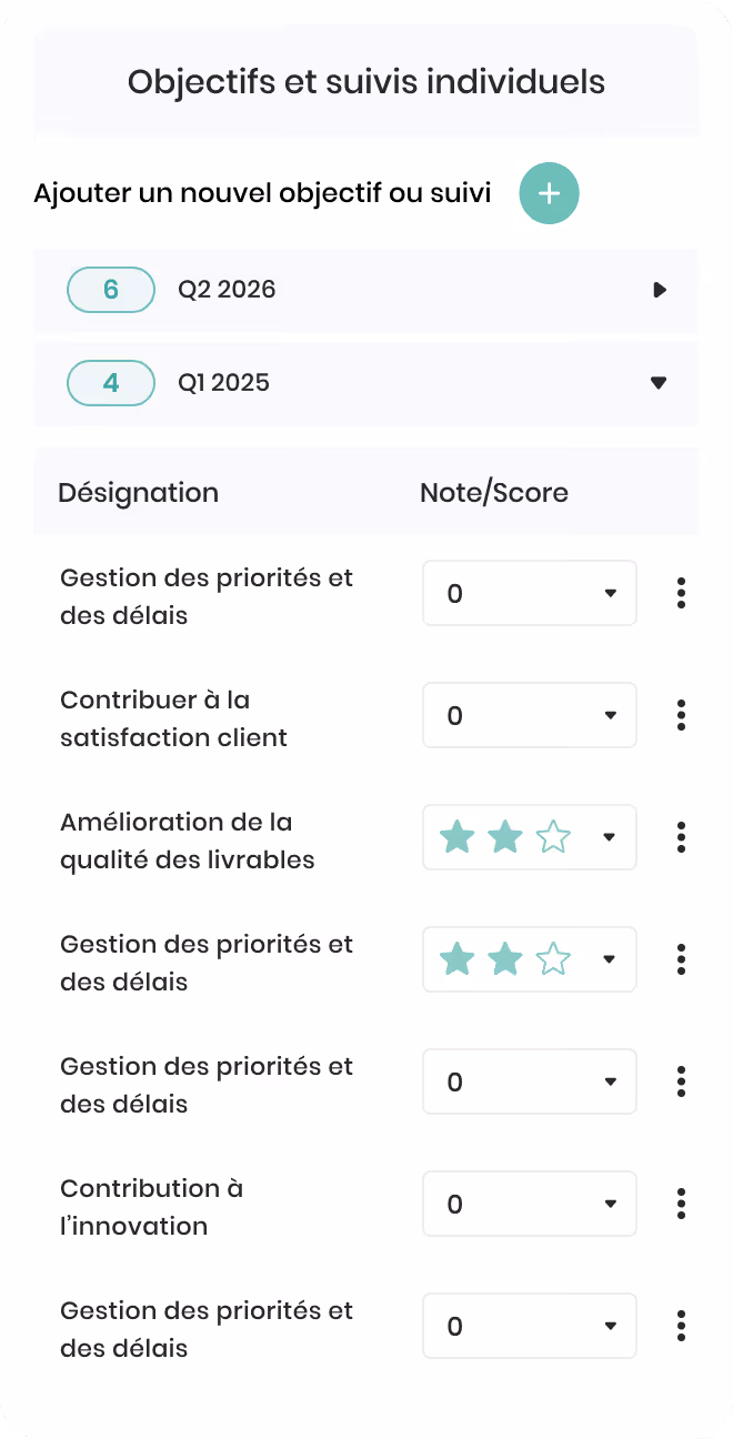 Formulaire d'emploi et salaire avec champs pour titre, salaire annuel, période, type d'emploi, heures par semaine et informations additionnelles.