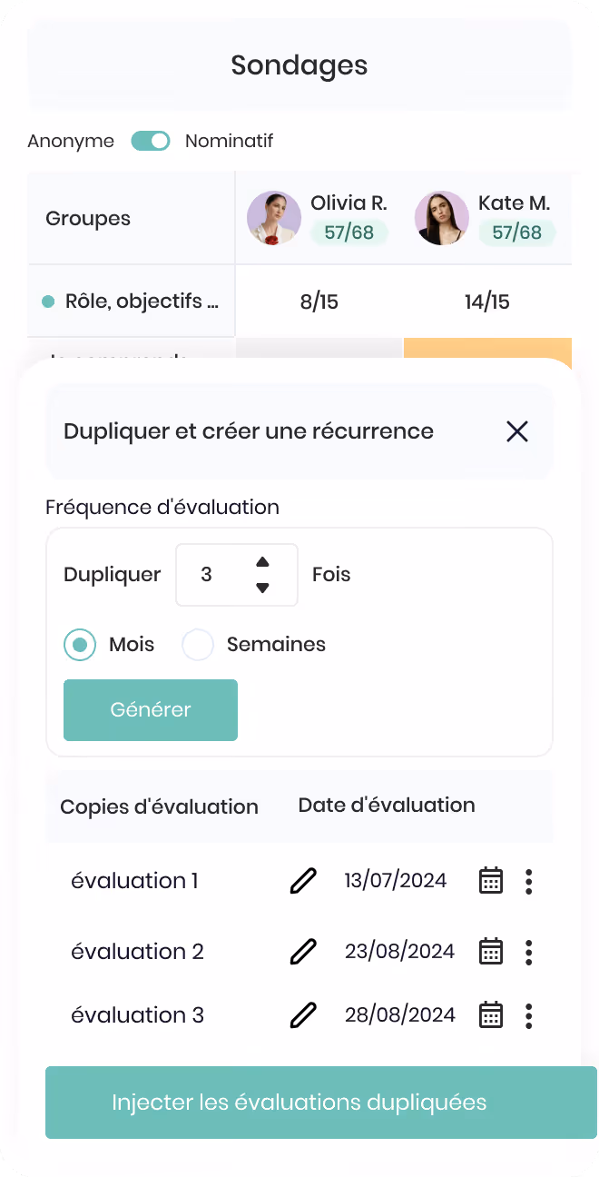 Formulaire Vacances montrant les champs pour journées de maladie payées, absences permises par année, vacances permises par année, nombre d'heures par jour et date de renouvellement annuel.