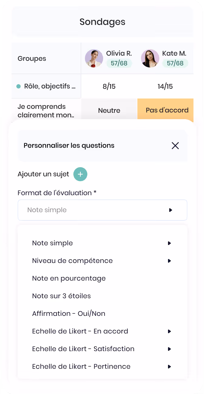 Formulaire d'emploi et salaire avec champs pour titre, salaire annuel, période, type d'emploi, heures par semaine et informations additionnelles.