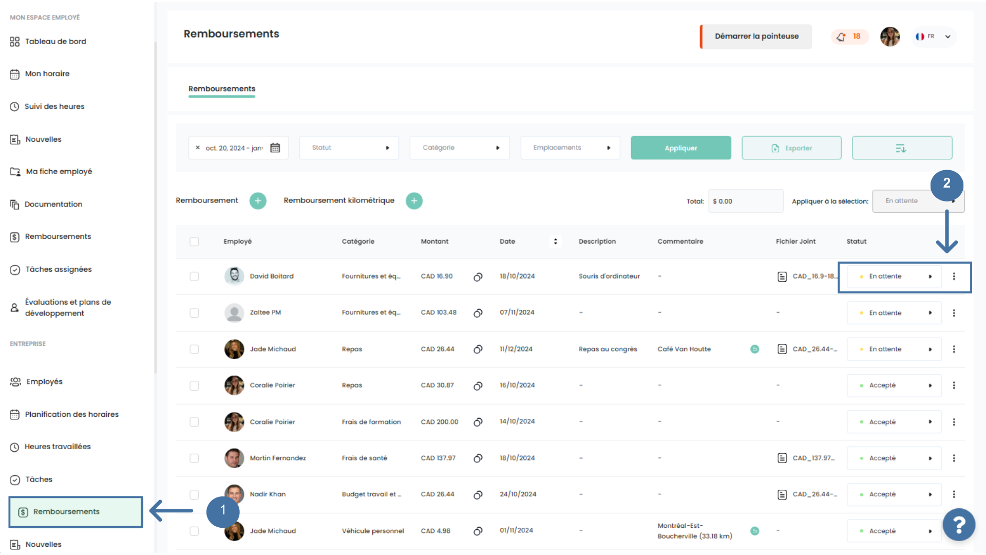 Module de remboursement dans SRIH Altee