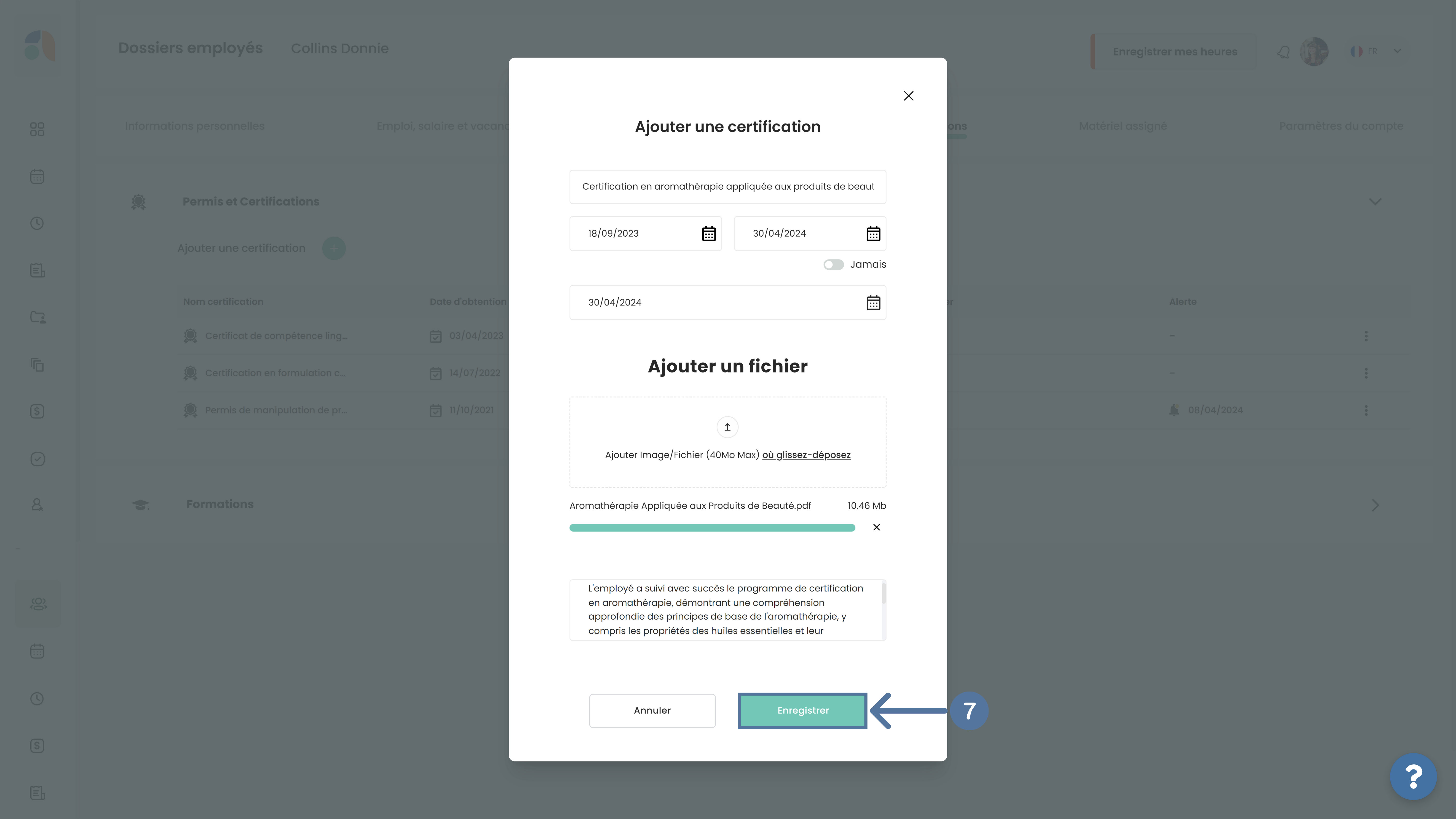 Ajouter une certification dans SIRH Altee