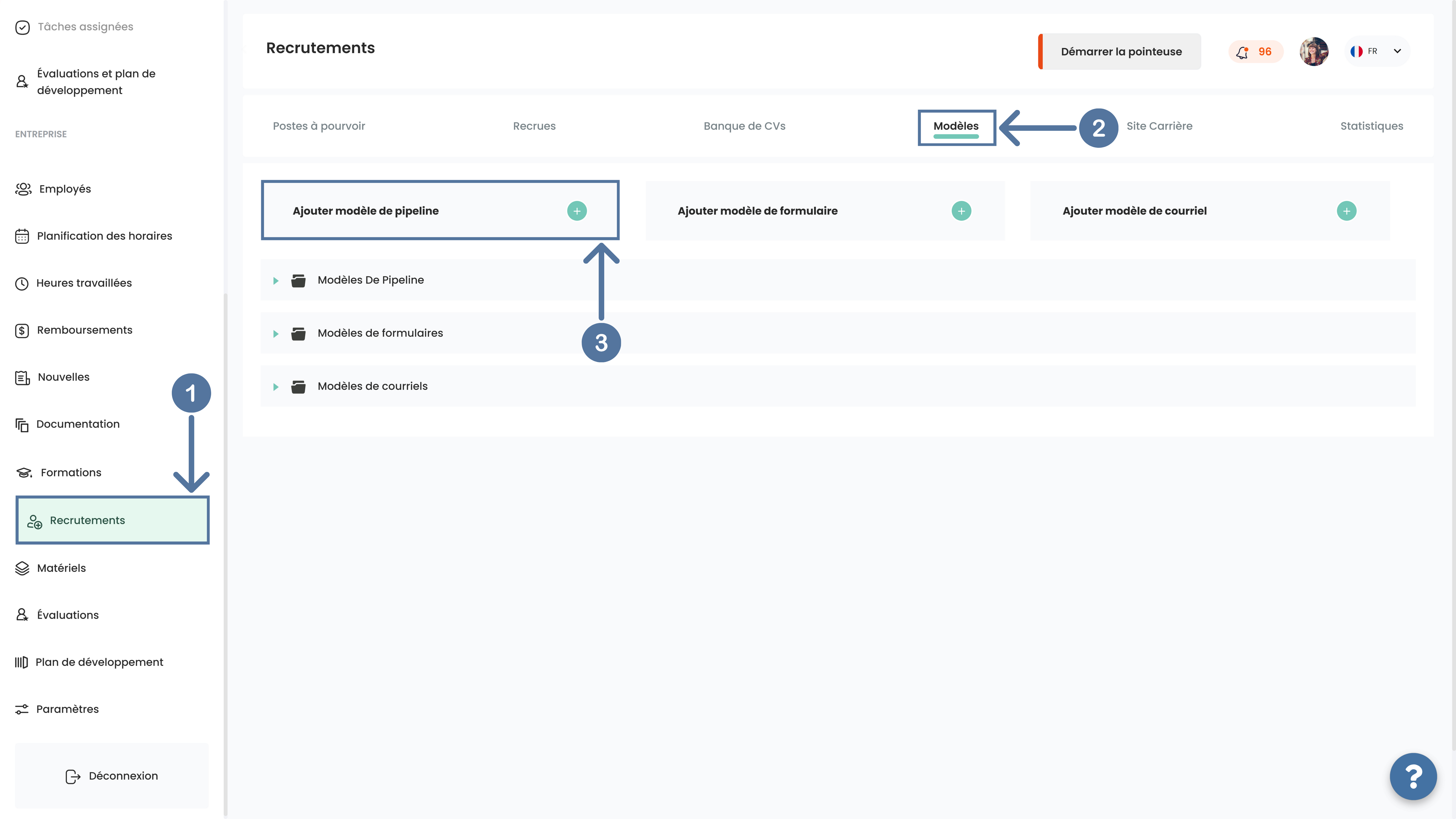 Module recrutements ATS dans Altee