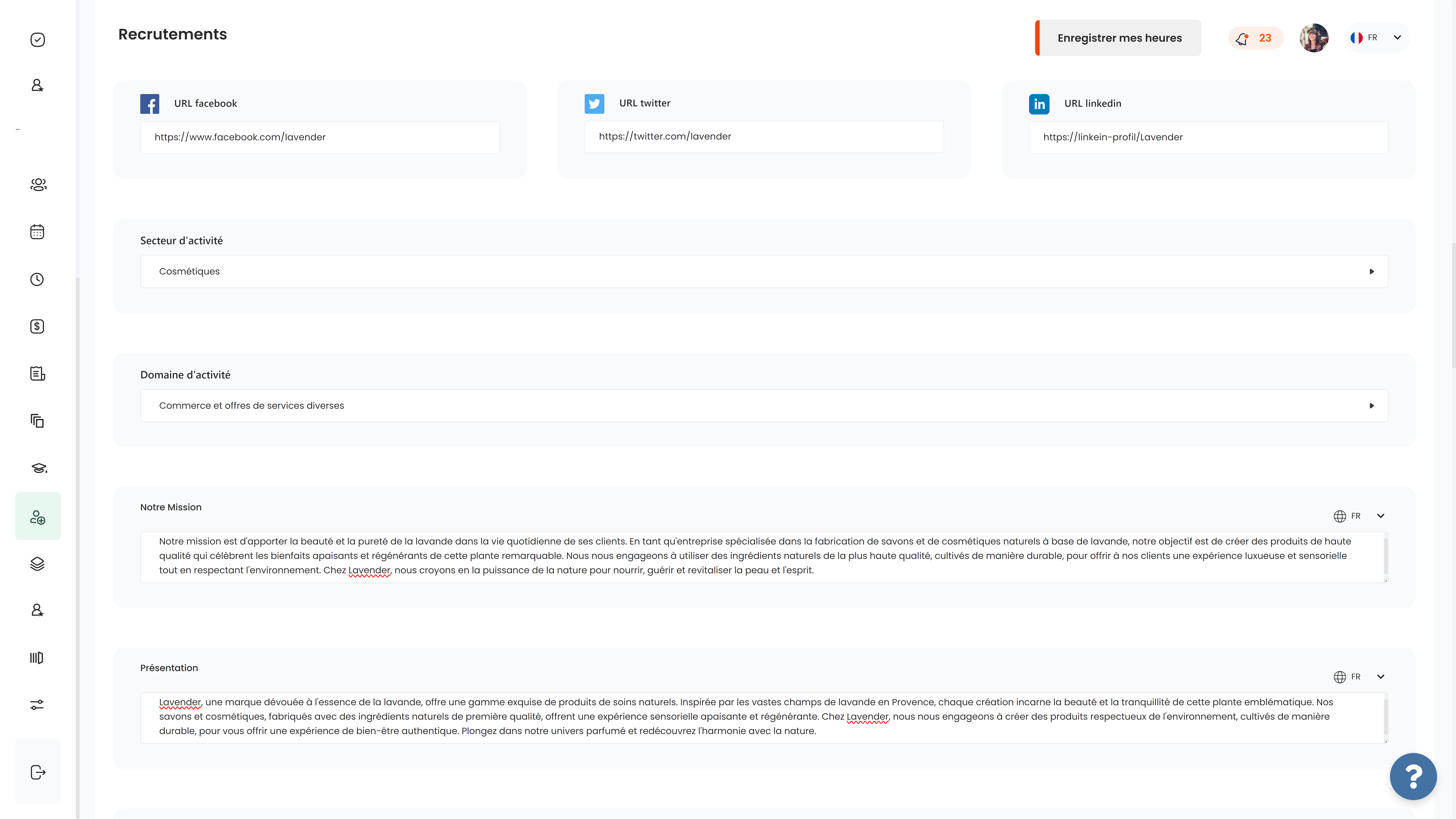 Bannière et présentation dans site carrière ATS Altee