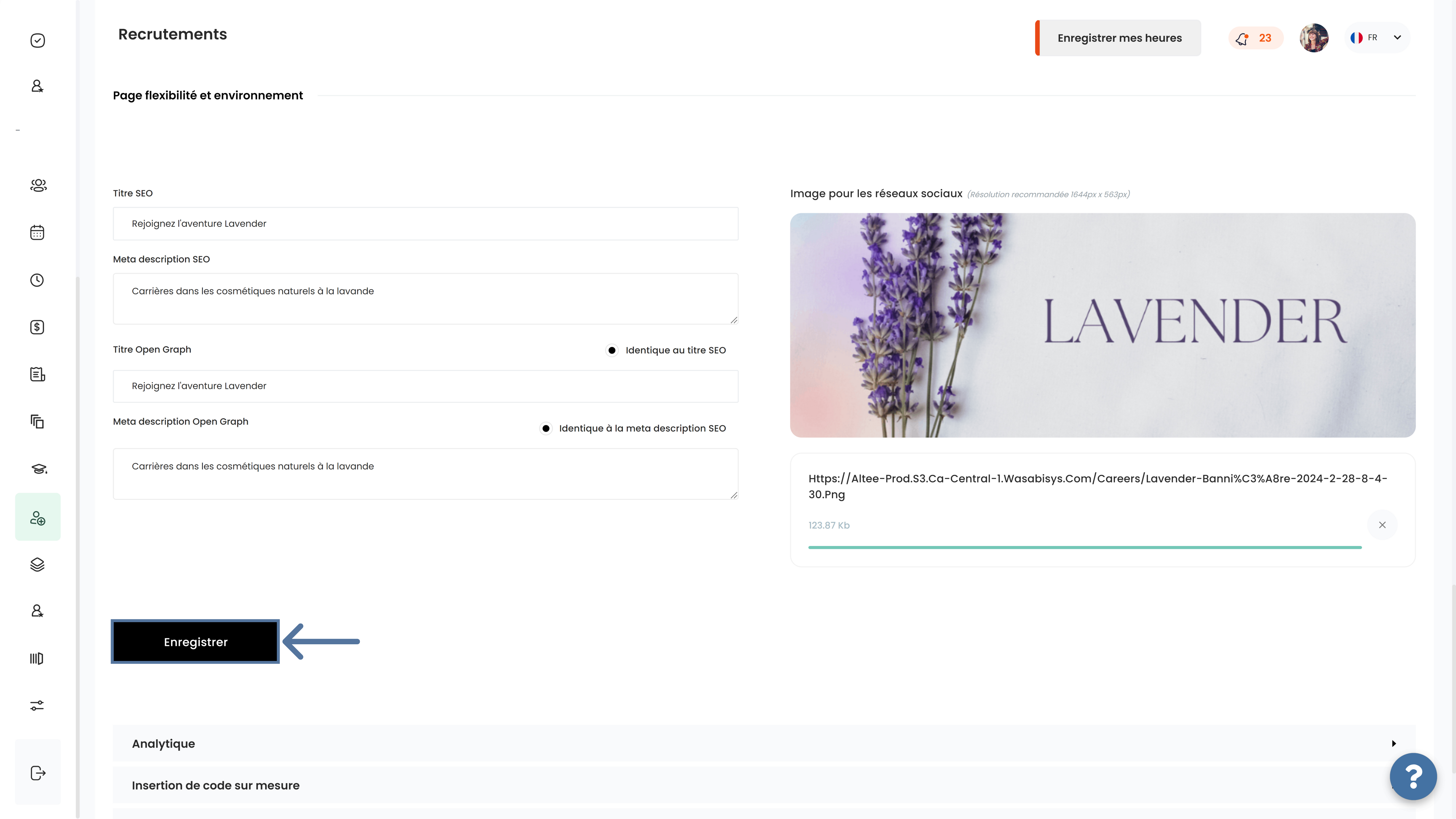 SEO et analytique du site carrière avec ATS Altee