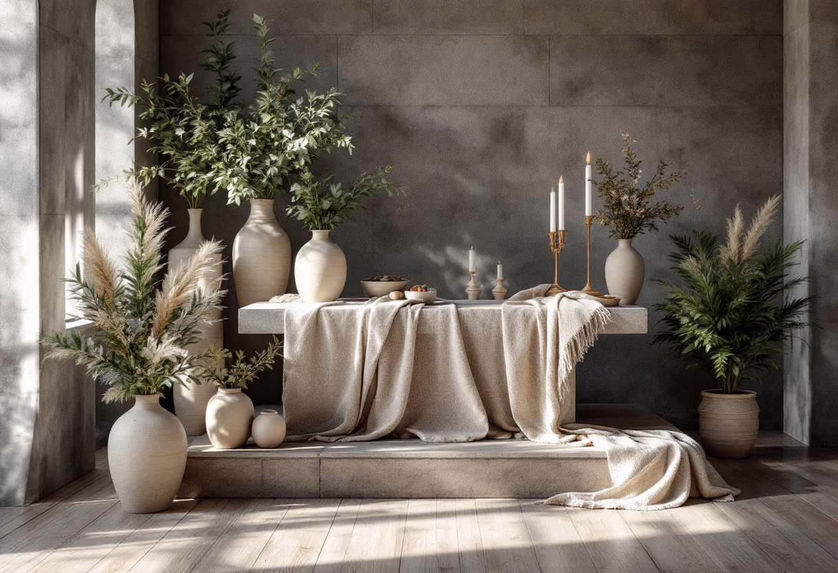 image of festive church decor