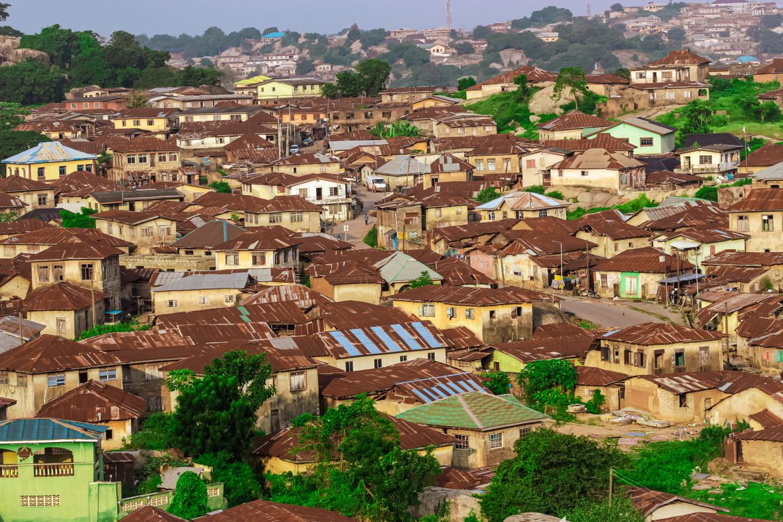 Aerial view of houses in Ido Ibadan showing growing residential development and green landscape