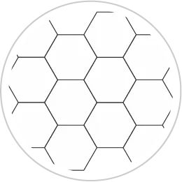 Hexagon — acrylic product sample