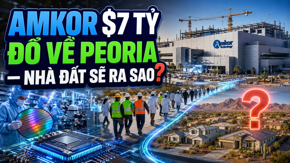 Amkor Peoria 7 tỷ đô — 3.000 việc làm, cơ hội nhà đất mới