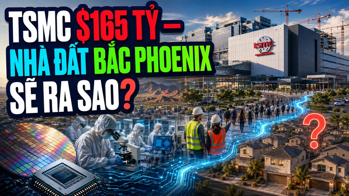 TSMC Arizona 165 tỷ đô — việc làm mới và nhà đất 2026
